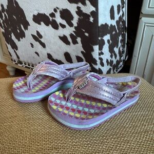 Reef Kids' Lavender Heart Sandals